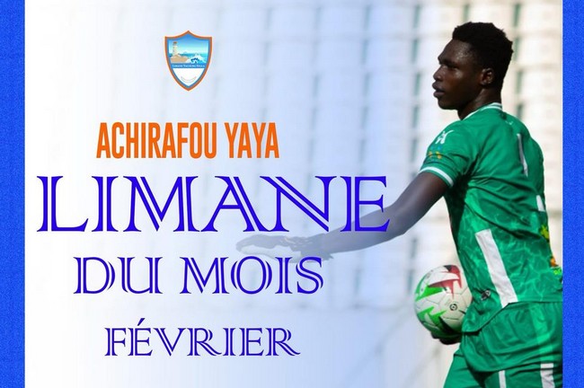 Yaya Achirafou, meilleur joueur du mois de Février de Lys Sassandra